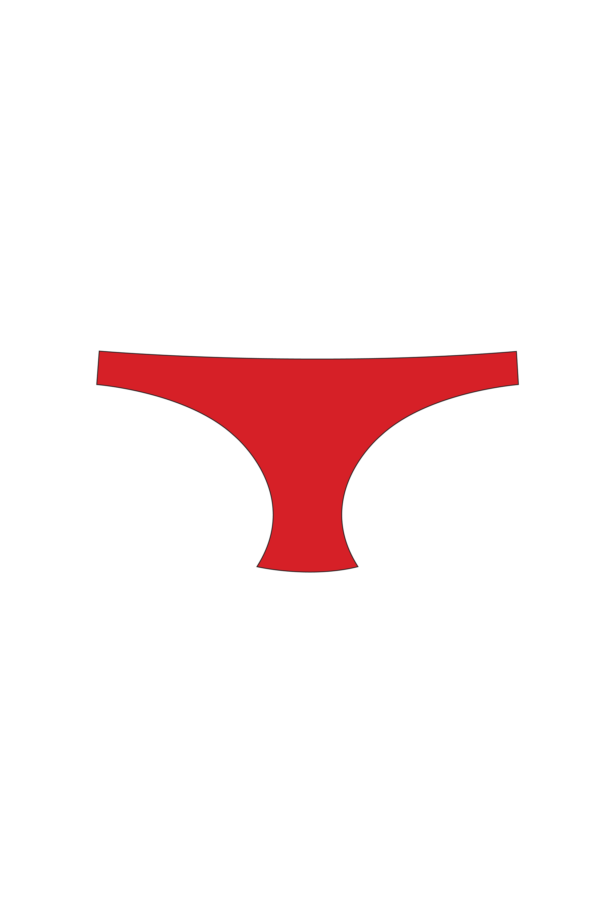 Red Tanga Bikini Bottom