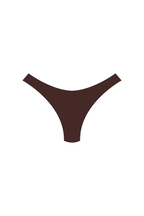 Brown High-Leg Bikini Bottoms