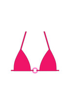 Barbie Pink Tie Bikini Top with a Ring