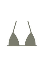 Olive Green Tie Bikini Top