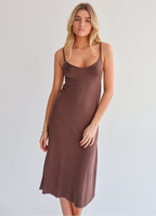 Brown Slip Dress
