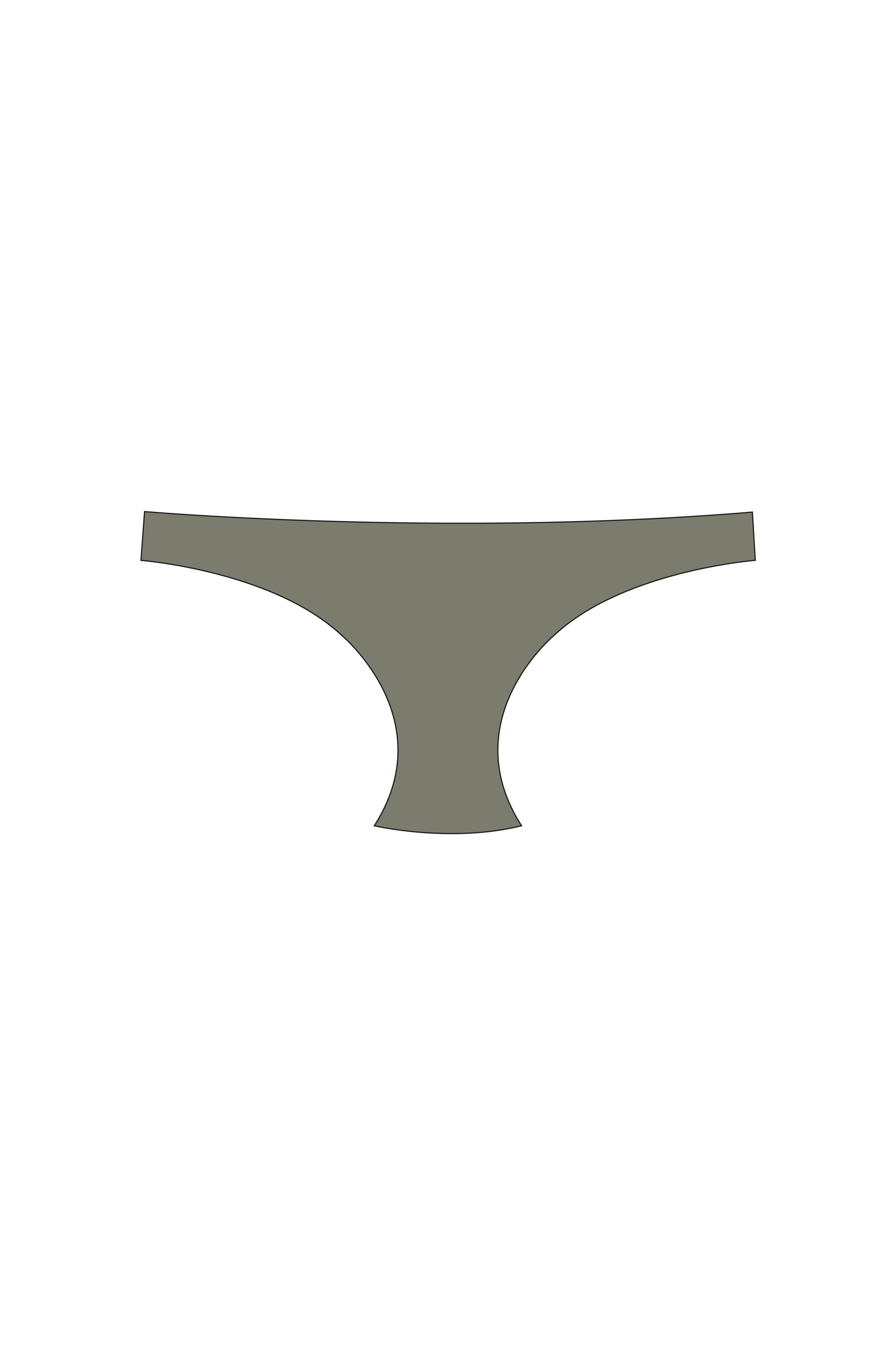 Olive Green Tanga Bikini Bottom
