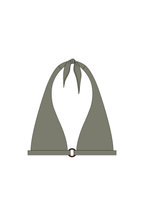 Olive Green Sweetpea Bikini Top with a Ring