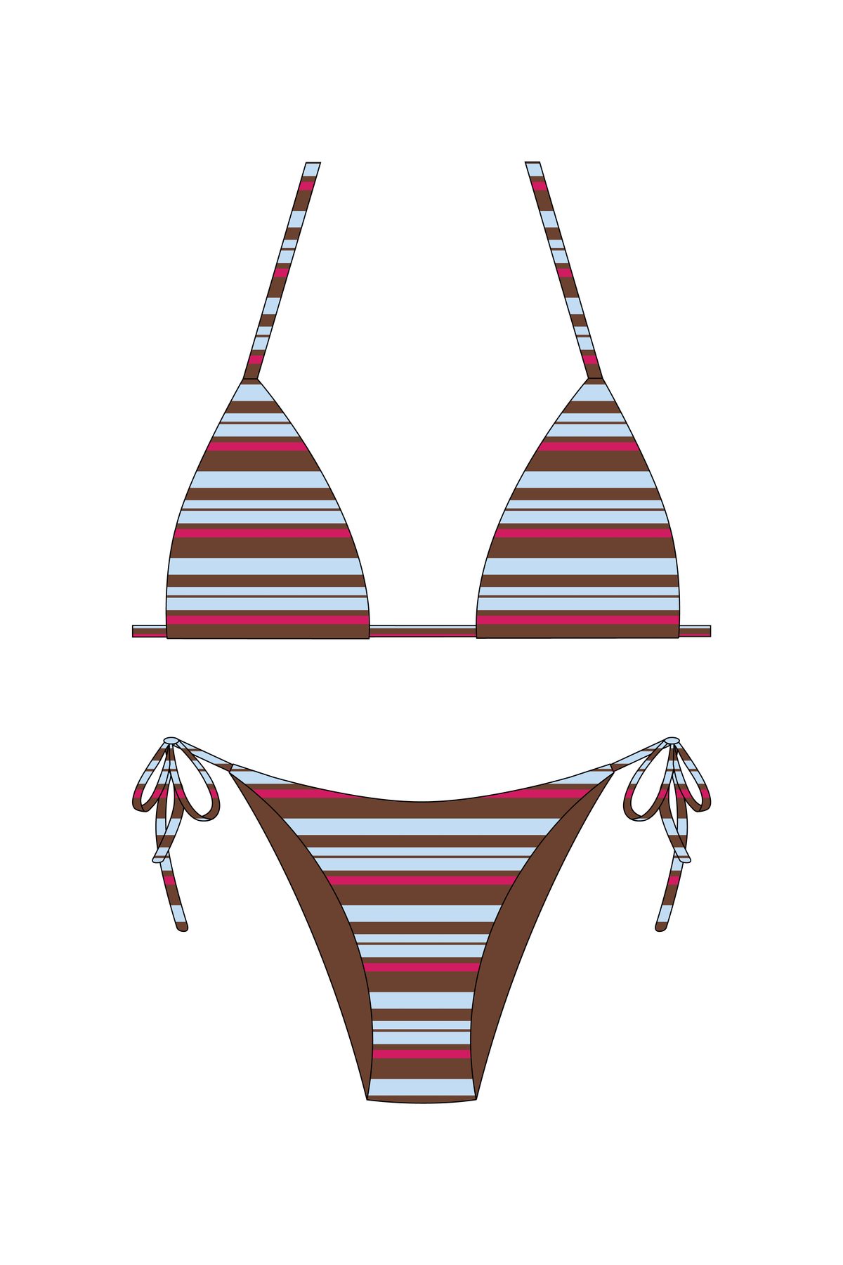 Deck Stripe Bikini Set