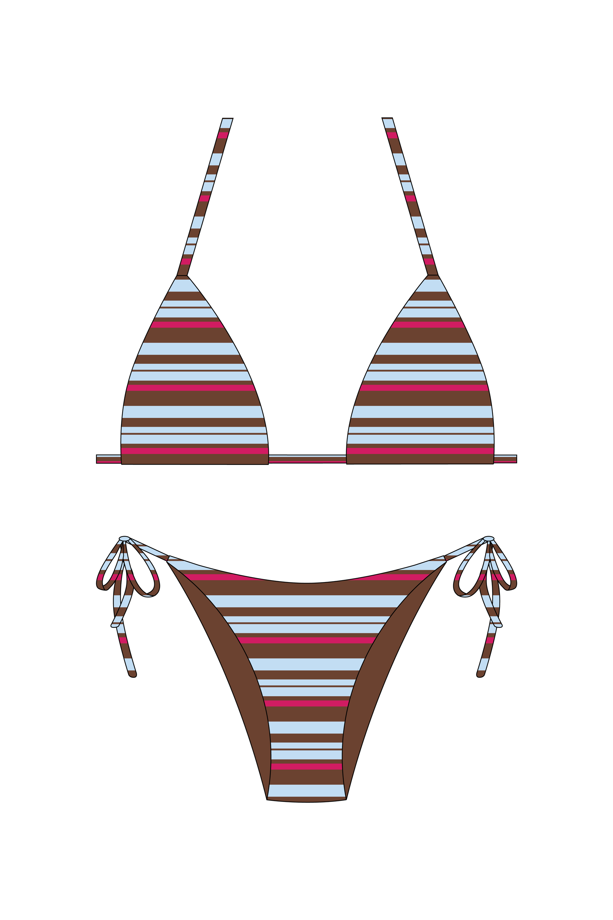 Deck Stripe Bikini Set