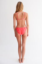 Pink & Orange Squiggle Brakini Bikini Top