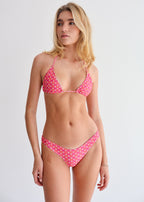 Pink Phoenix High-Leg Bikini Bottoms
