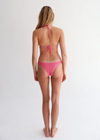 Pink Phoenix High-Leg Bikini Bottoms