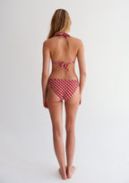 Red Petal Geo Sweetpea Bikini Top