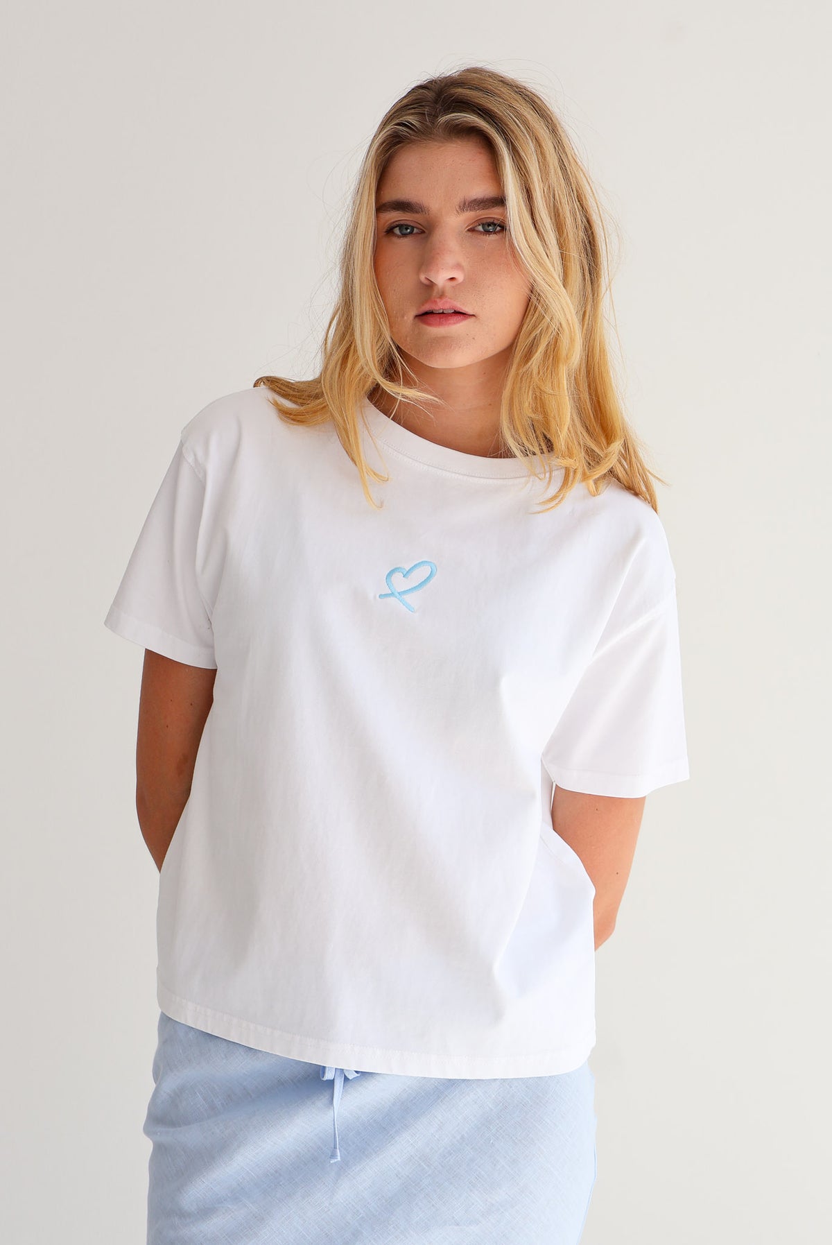 LULU Blue Heart T-Shirt