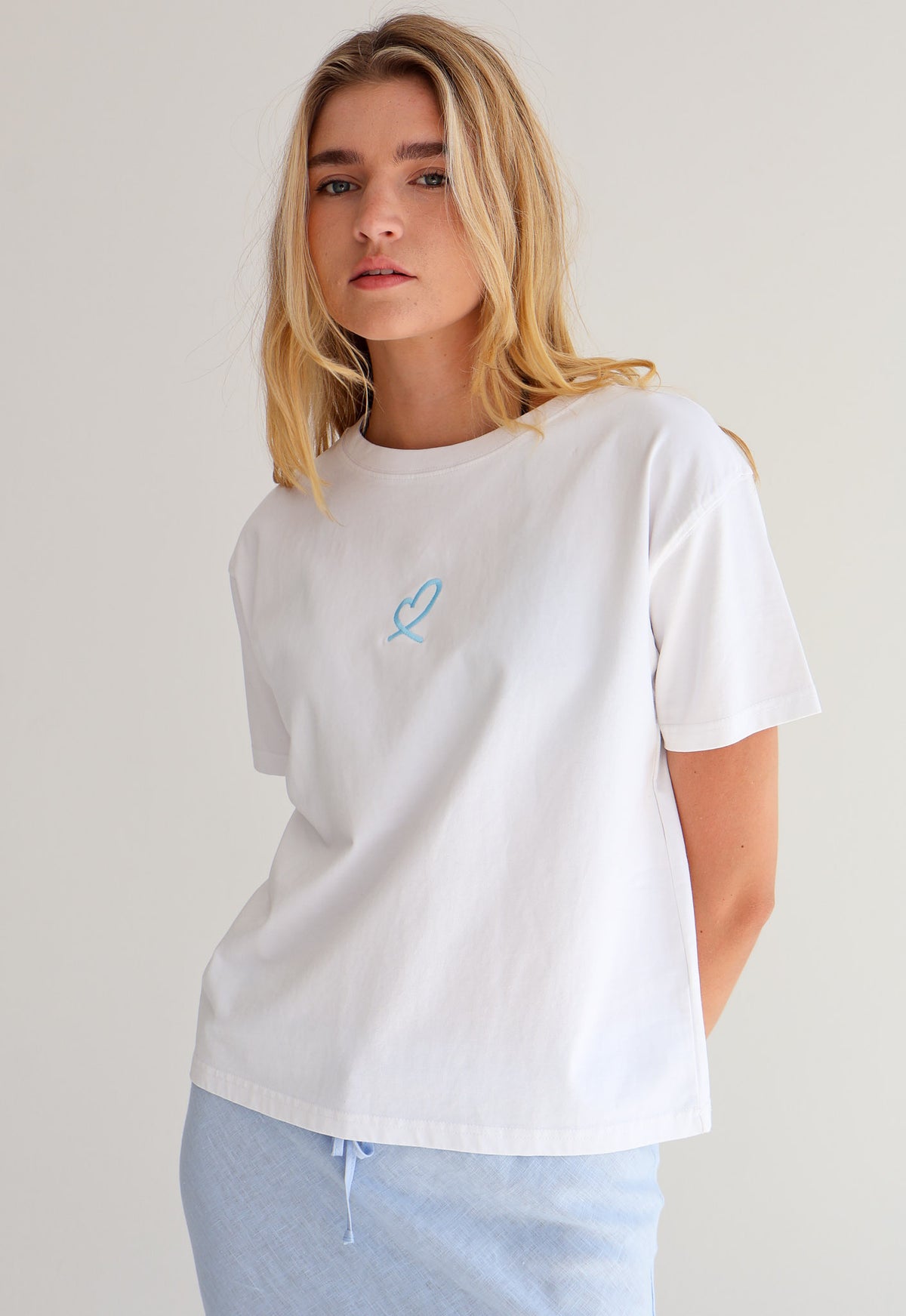 LULU Blue Heart T-Shirt