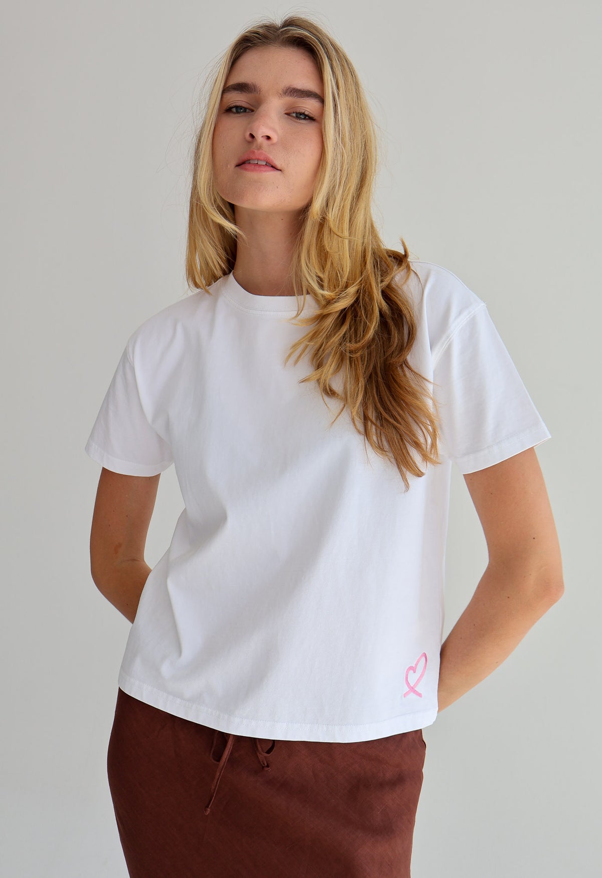 LULU Pink Heart T-Shirt
