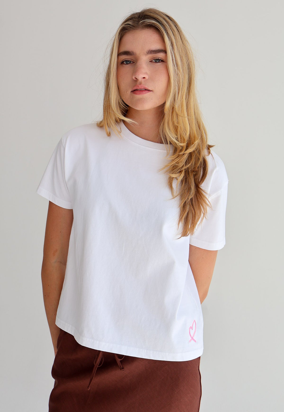 LULU Pink Heart T-Shirt
