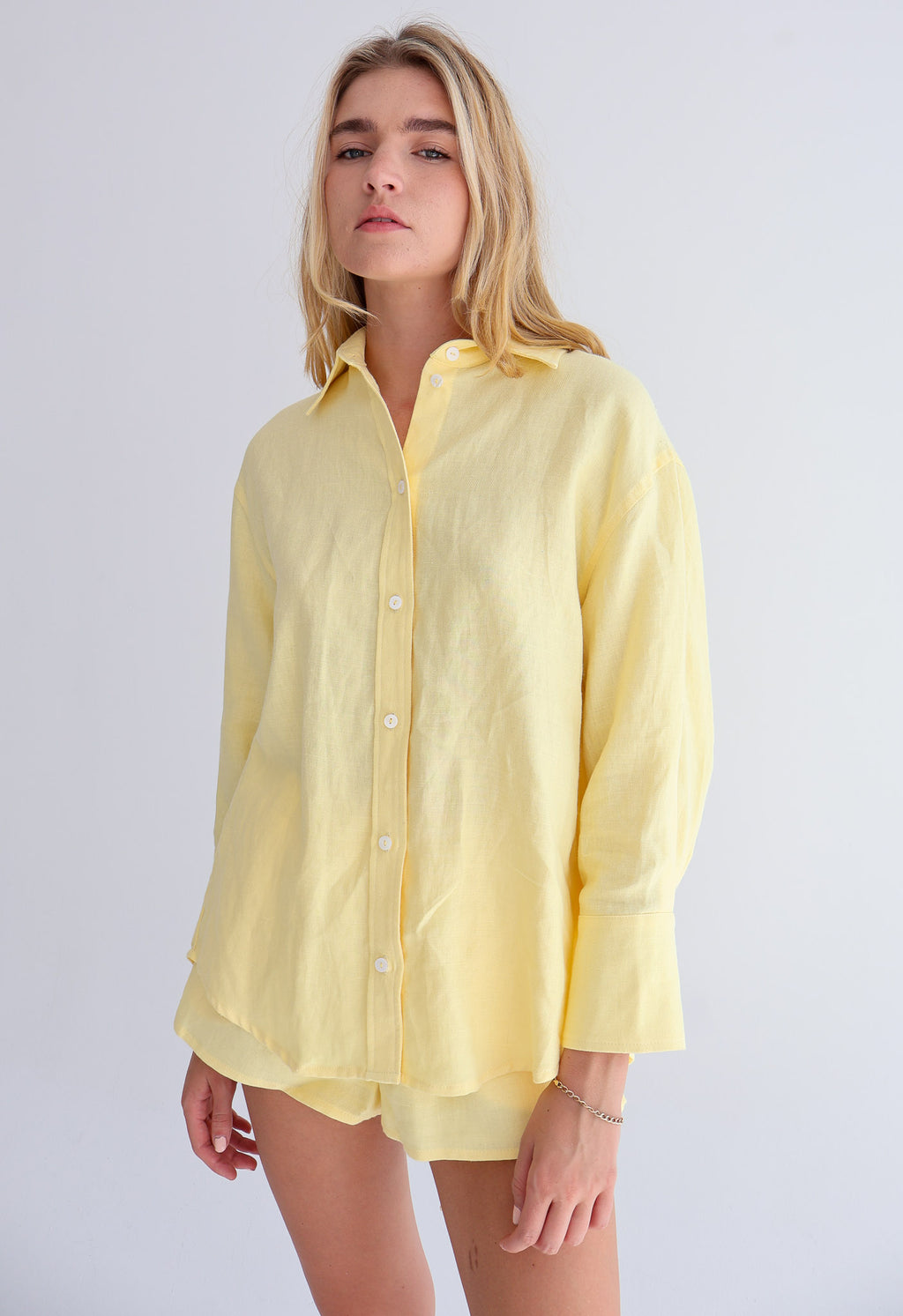 Yellow Linen Shirt