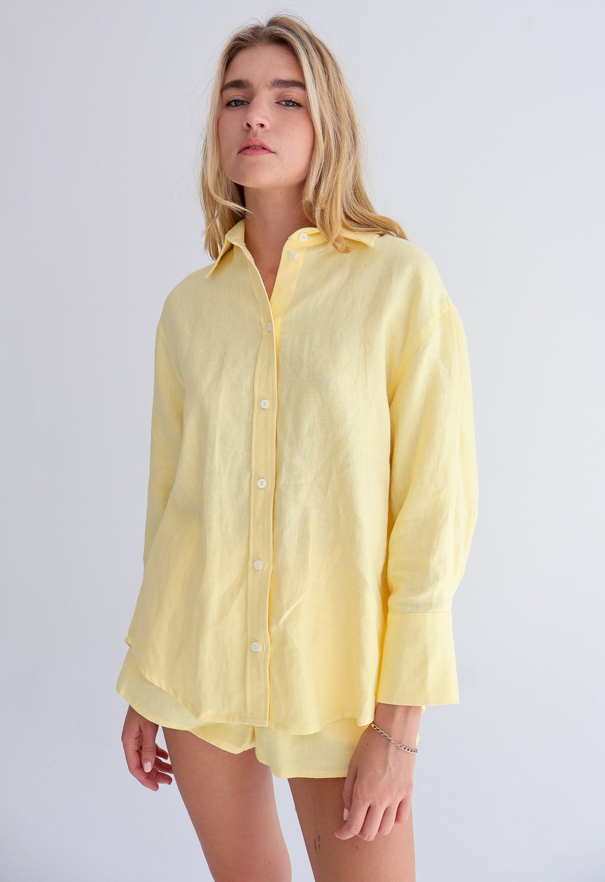 Yellow Linen Shirt
