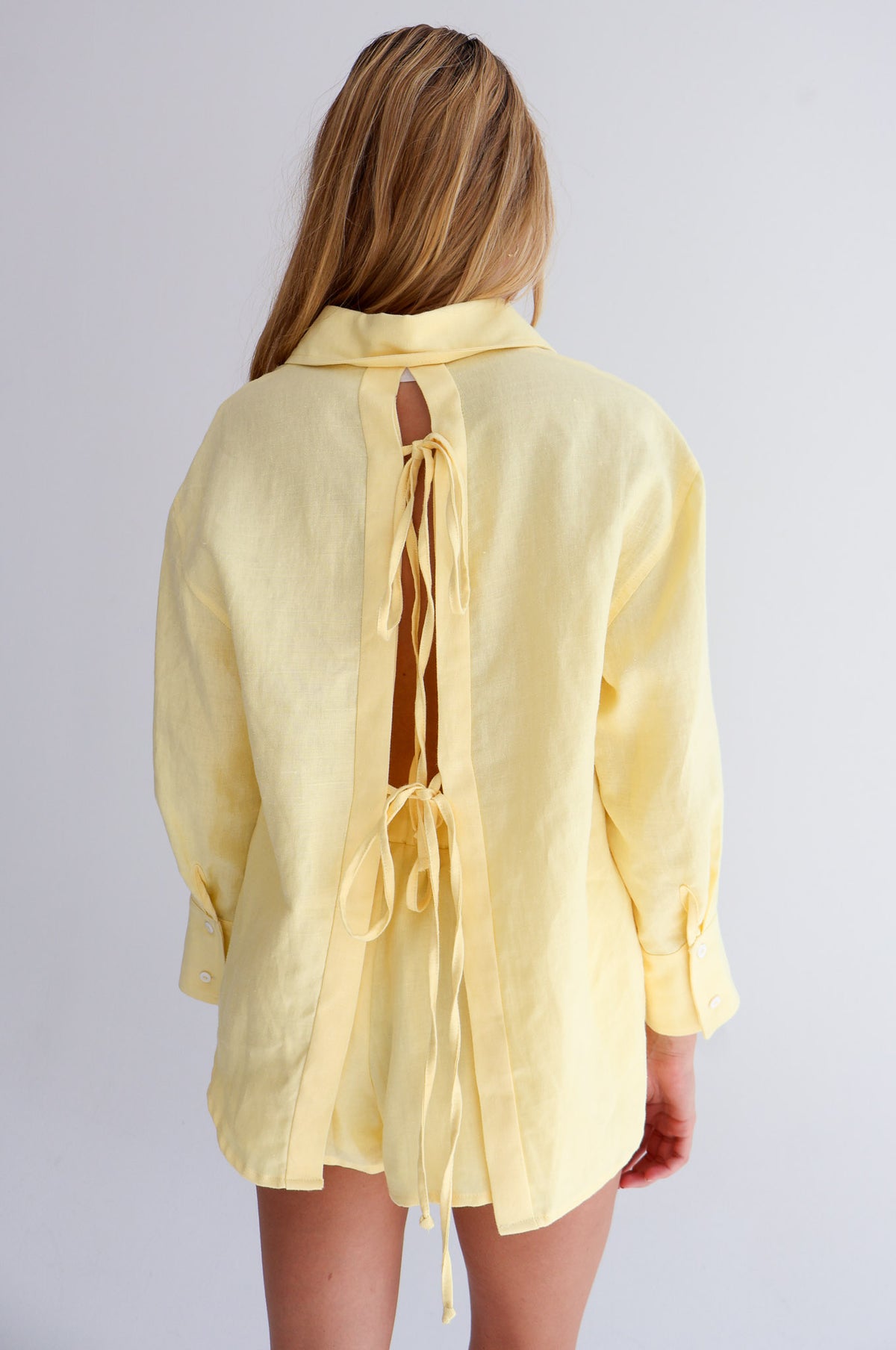 Yellow Linen Shirt