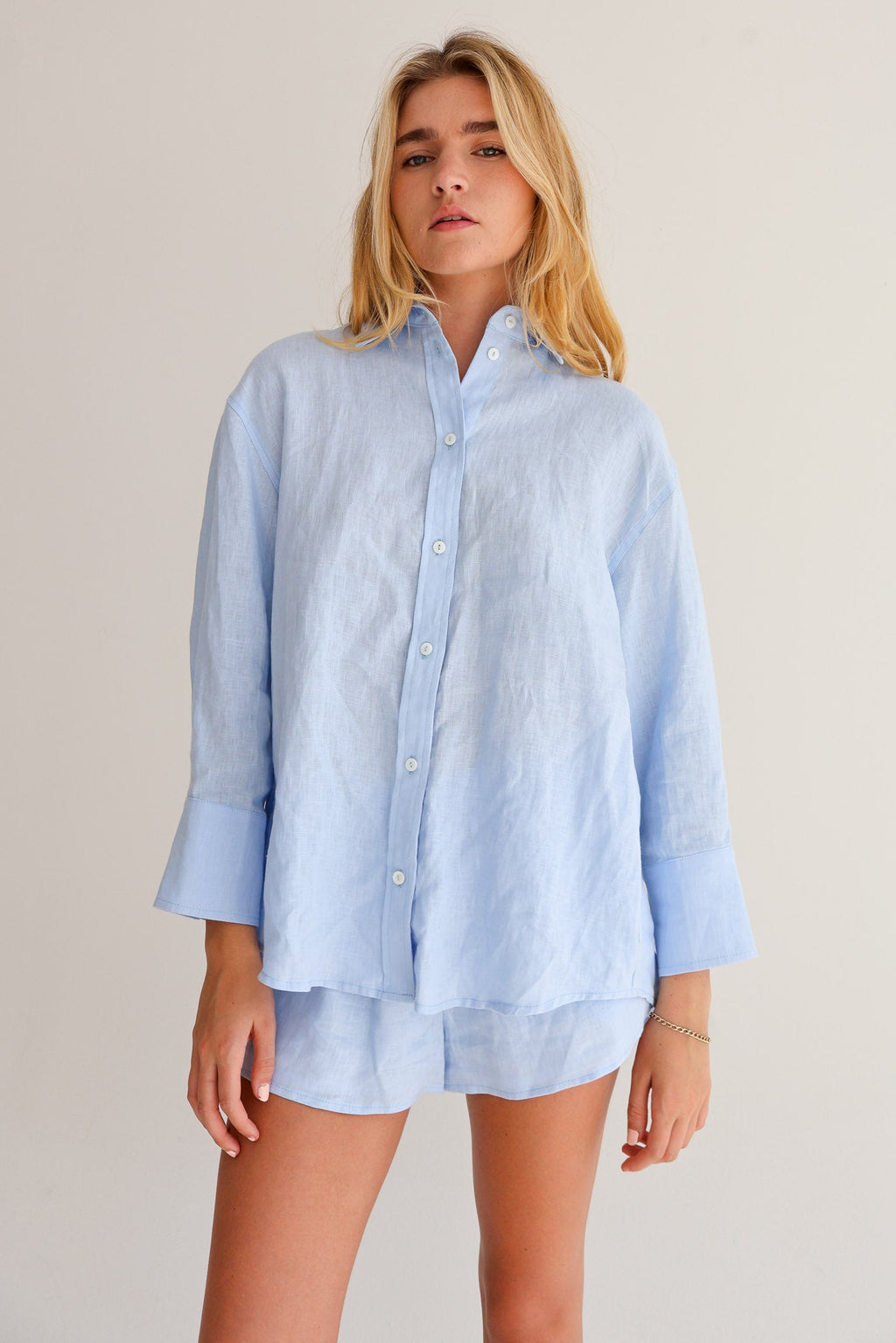 Blue Linen Shirt