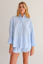 Blue Linen Shirt
