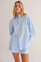 Blue Linen Shirt