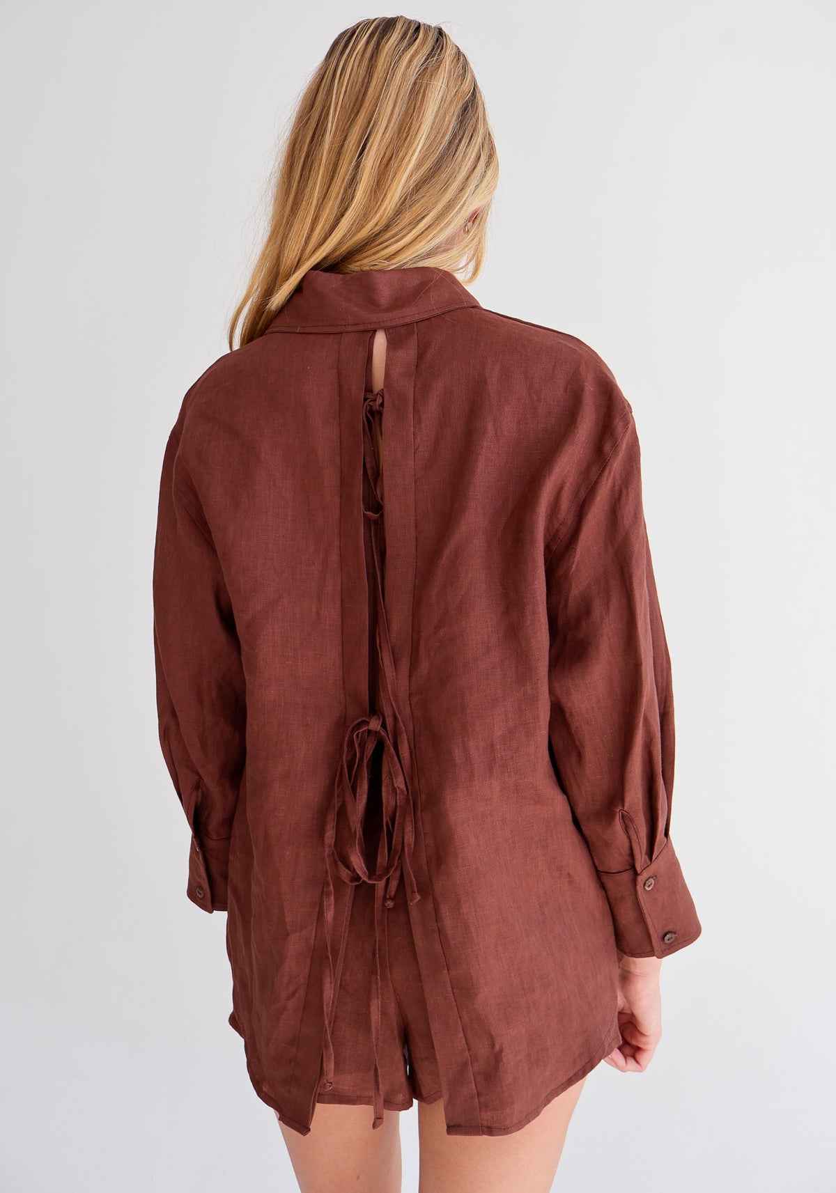 Brown Linen Shirt