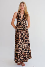 Leopard Tie Top Dress
