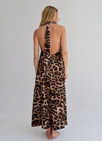 Leopard Tie Top Dress