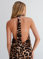 Leopard Tie Top Dress