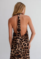 Leopard Tie Top Dress