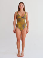 Magnolia Yellow Petal Geo One Piece