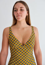 Magnolia Yellow Petal Geo One Piece