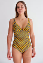 Magnolia Yellow Petal Geo One Piece