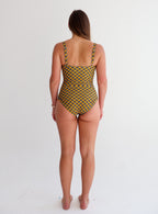 Magnolia Yellow Petal Geo One Piece