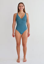 Dahlia Teal Greece One Piece