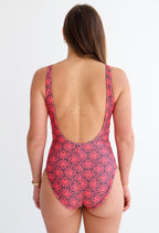 Dahlia Pink Peacock One Piece