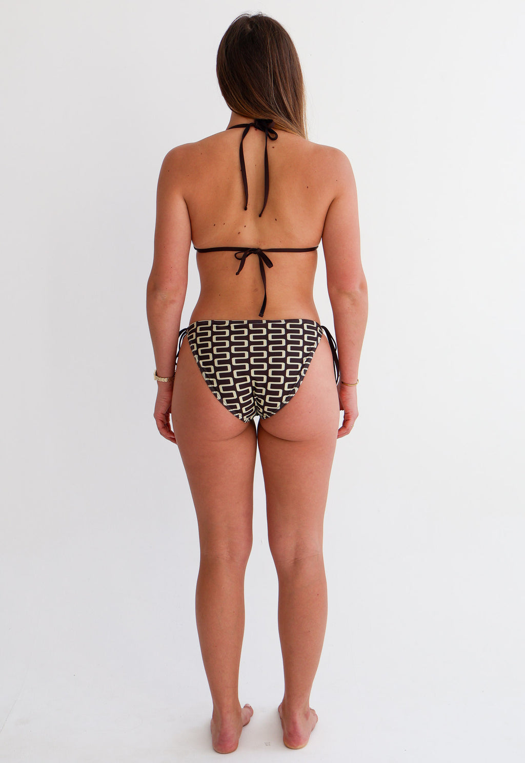 Maze Brown Bikini Set