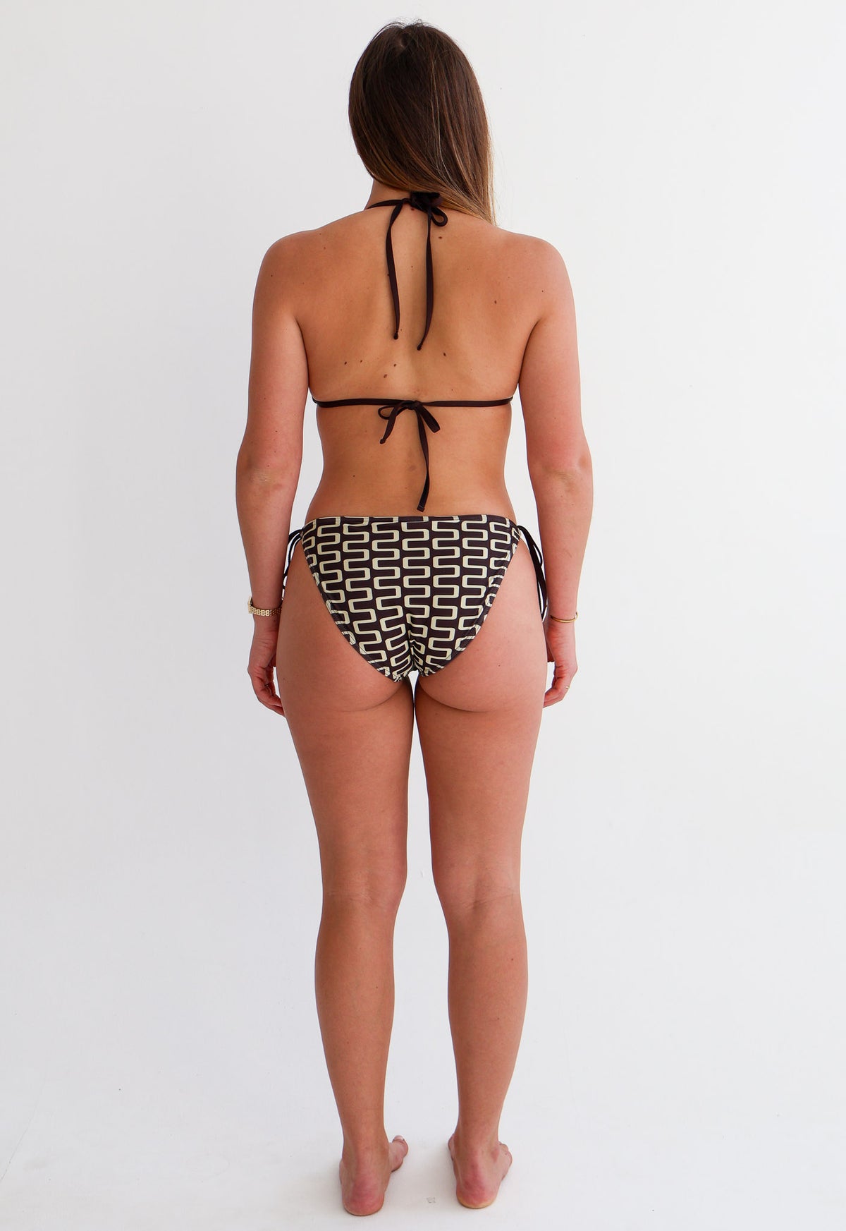 Maze Brown Bikini Set