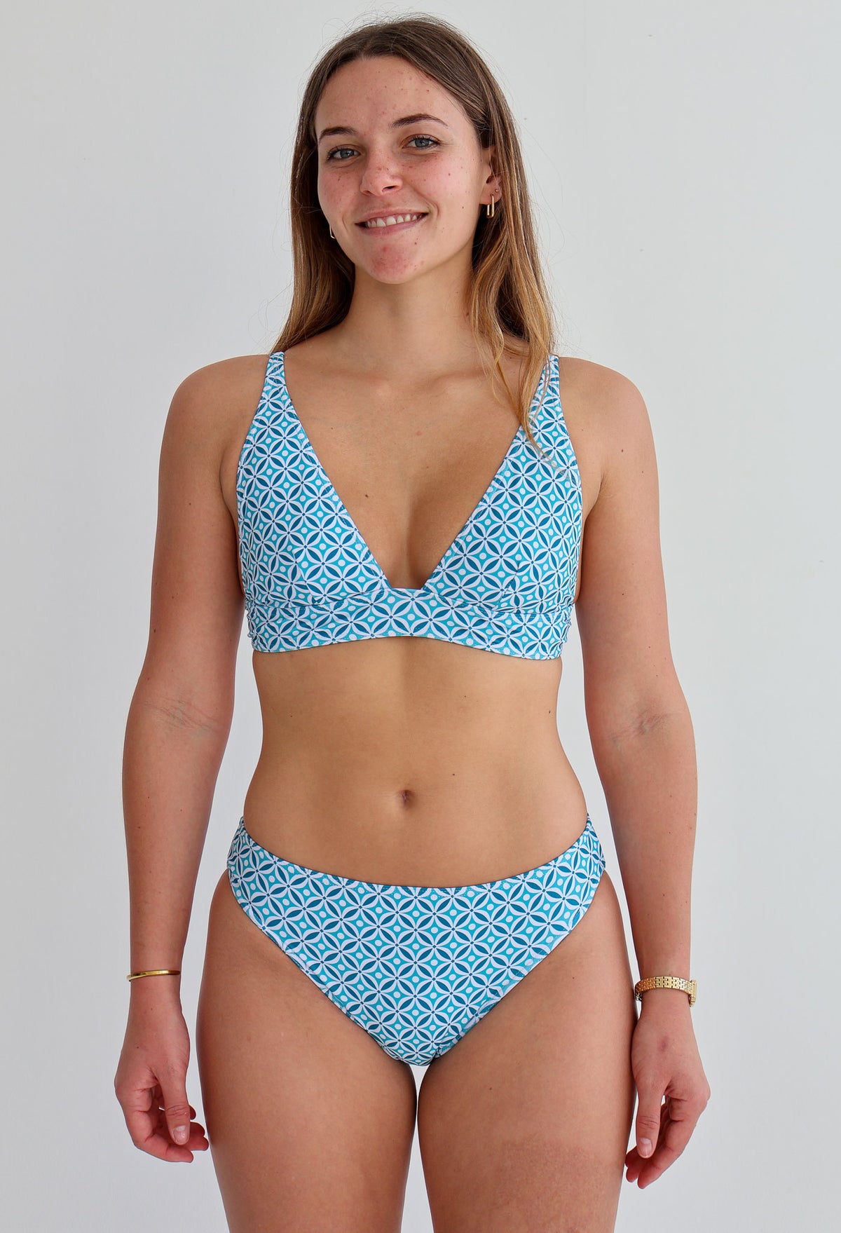 Greece Blue Violet Bikini Set