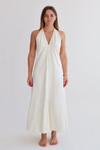 White Tie Top Dress