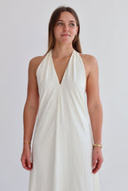 White Tie Top Dress