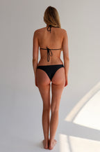 Black Tie Bikini Top