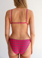India Pink Tanga Bikini Bottom