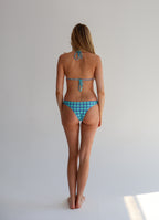 India Mint High-Leg Bikini Bottoms