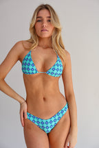 India Mint High-Leg Bikini Bottoms