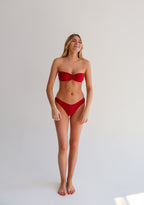 Maroon Brazilian Bikini Bottoms