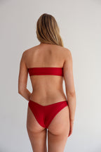 Maroon Tube Bikini Top