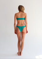 Green High-Leg Bikini Bottoms