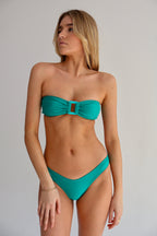 Green High-Leg Bikini Bottoms