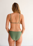 Olive Green Tanga Bikini Bottom