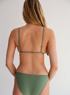 Olive Green Brakini Bikini Top