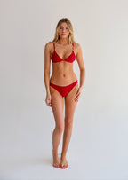 Maroon Tanga Bikini Bottom